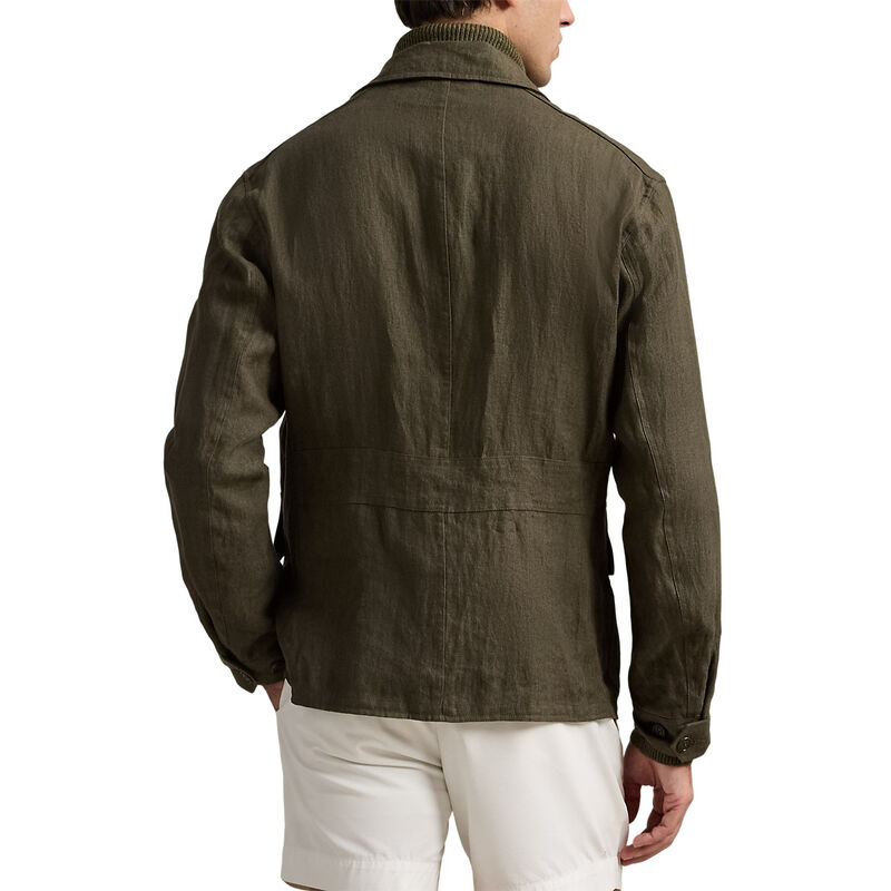 Polo Ralph Lauren Linen Herringbone Utility Jacket image number 1